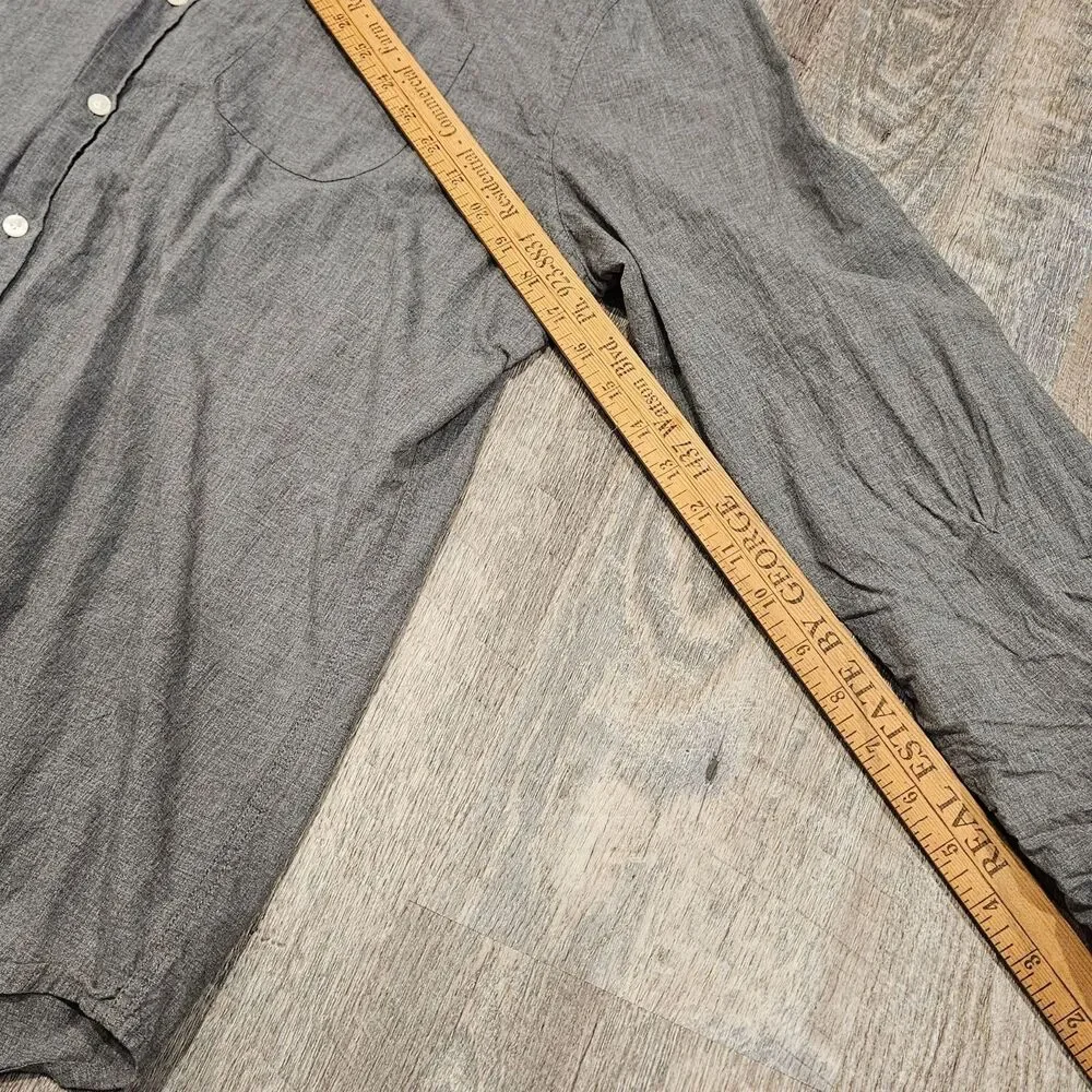 US Polo Assn Men's Gray Long Sleeve Button Down Shirt Size XL